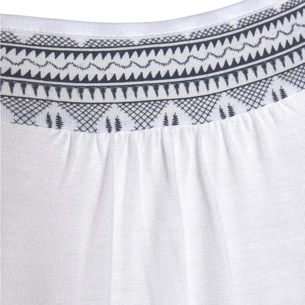 VENUS Cold Shoulder with Navy Print Top, New Never Worn SIZE Medium - Picture 4 of 11